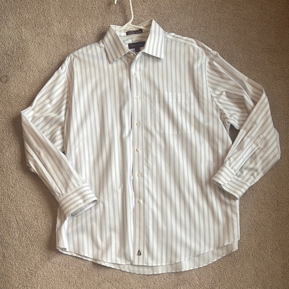 Men's Striped Button-Down Shirt